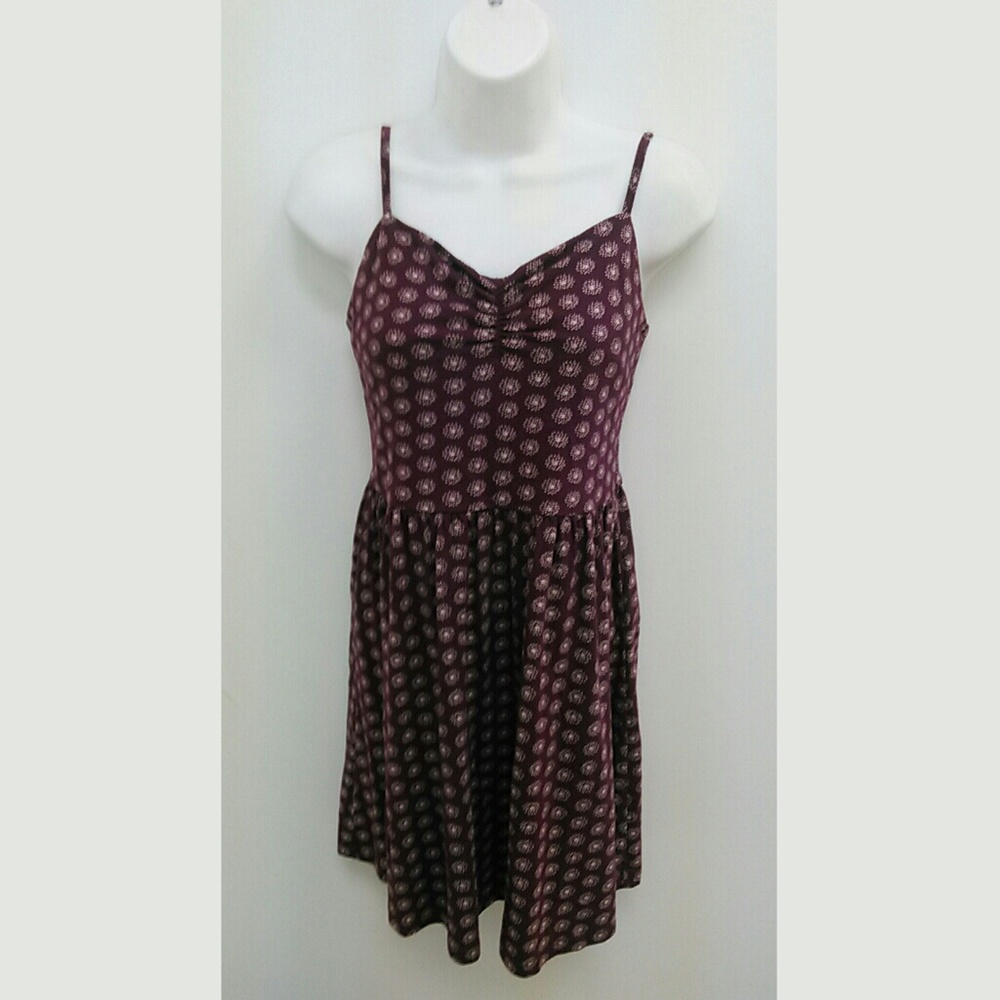 Purple White Floral Sundress XXS Petite